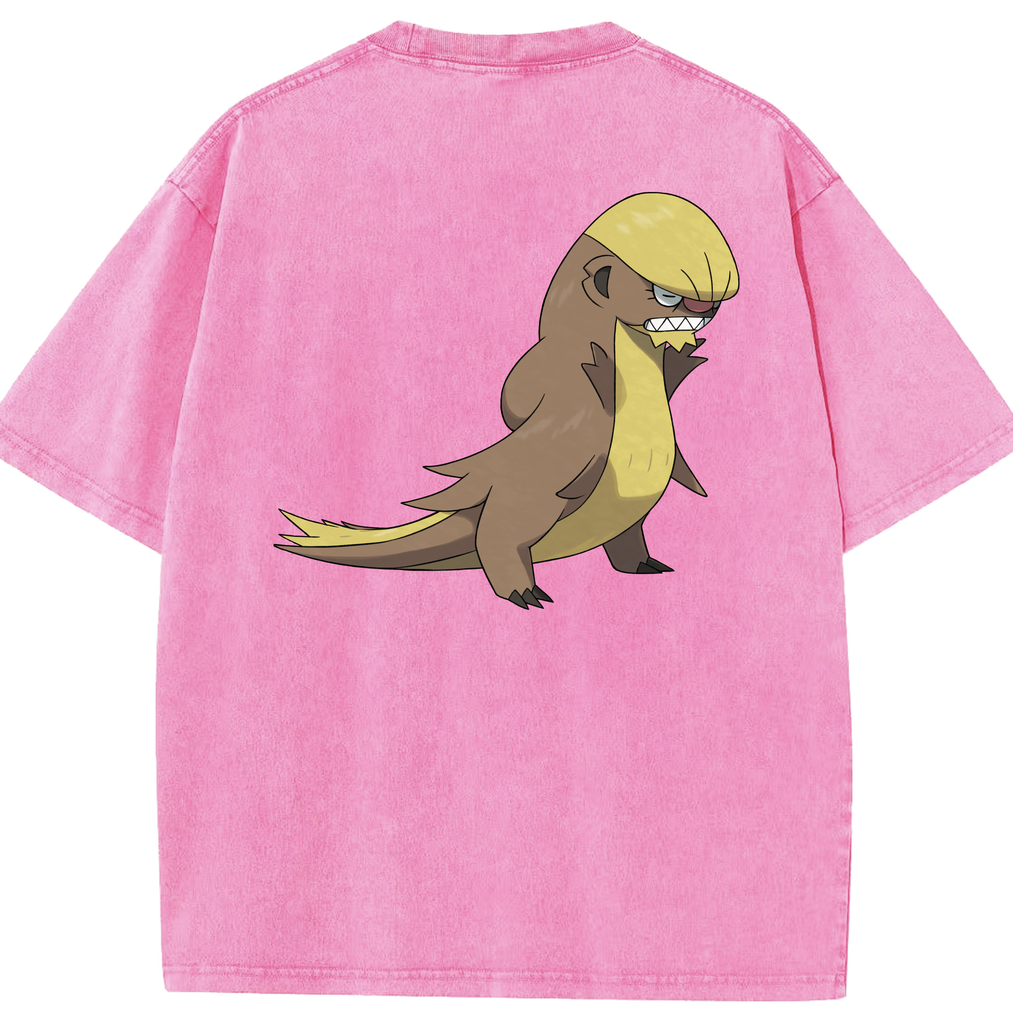 （画像用） ポケットモンスター Pokémon 綿100% ヴィンテージ風 半袖Tシャツ（背面プリント）